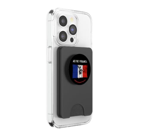 Tarjetero MagSafe AC/DC PWR UP funda con PopSockets integrado para smartphone con imán de imanes 4