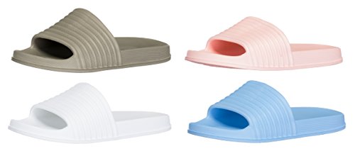 Bari, Ciabatte da spiaggia donna, Grigio (Grau)