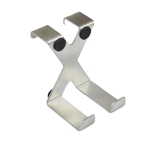 SEIWEI 1 Pcs X Shaped Cabinet Door Hook, Stainless Steel Hanger Hook Organizer Holder Back Door Hanging Hook for Hanging Clothes Hat Towel