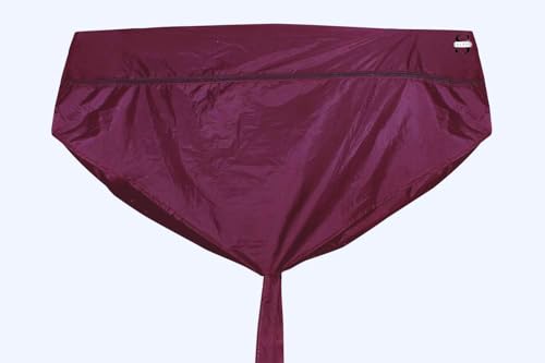 Image of SELENO Polyester Waterproof Split AC Service Wash Bag Cover with Drain Outlet | Indoor Unit Service Cover Bag | Ac Service Cleaning Wash Bag Cover Jacket For 1 Ton, 1.5 Ton, 2 Ton AC (Maroon)