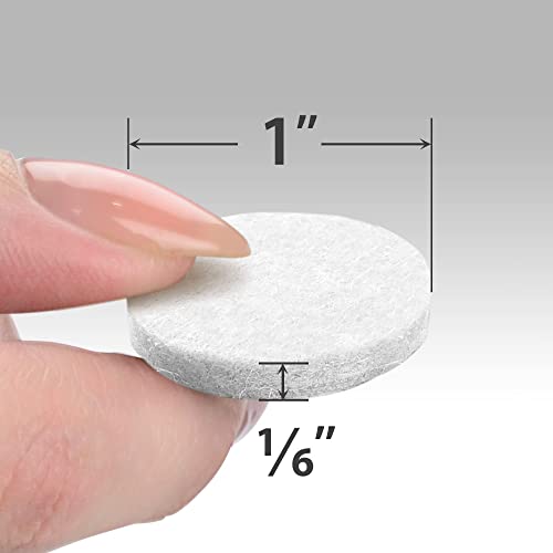 Image of Felt Furniture Pads X-PROTECTOR - 48 Premium Felt Pads Floor Protector - Chair Felts Pads for Furniture Feet Wood Floors - Best Furniture Pads for Hardwood Floors - Protect Your Hard Floors! (White)