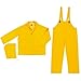 River City FR2003X2 Flame Resistant Rain Suit, Jacket/Hood/Pants, 0.35 mm PVC/Poly, XXL, Yellow