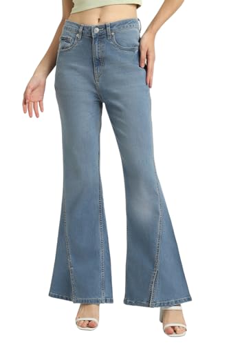 FOREVER 21 Women's Mid Rise Slim Jeans (FWA23JDNH0022_Grey, 32