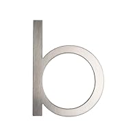 GUIZZO Creart - Numéro De Maison Externe En Acier Inoxydable Avec 2 Trous - Numéro De Maison