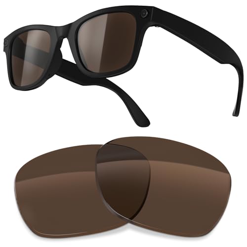 Ray-Ban(���C�o��) Meta Wayfarer RW4008 (53MM) �X�}�[�g�O���X�Ή��̌����p�����Y�B, �Ό� - �u���E���B, For RW4008-53*43mm