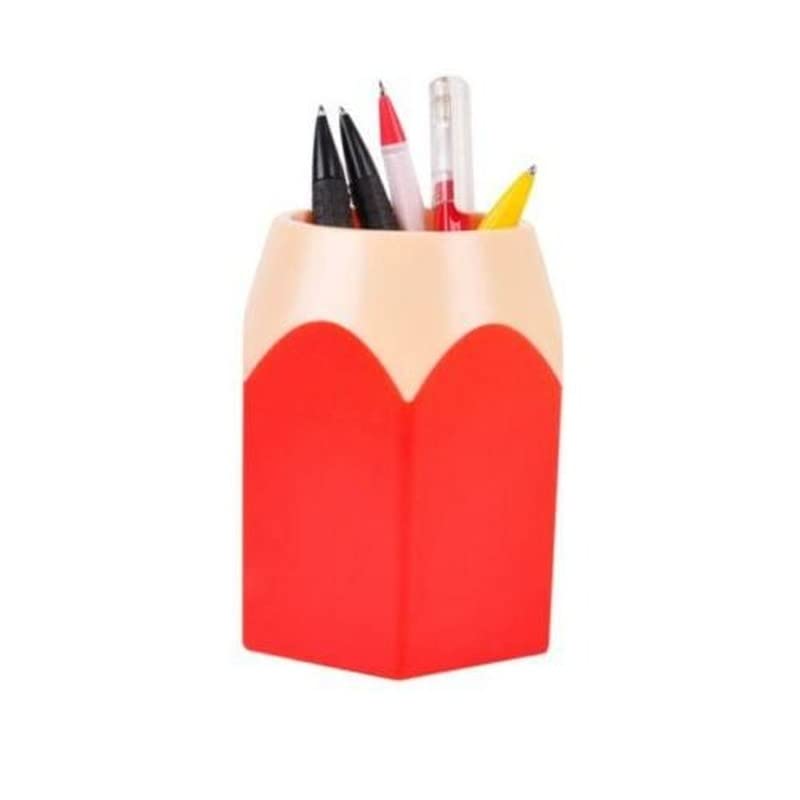 UNICORPSE TECHNOLOGIES PVT. LTD. Office Desk Tidy Organiser Pen Storage Pencil Pot Holder Organizer Box (Red)