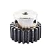 KUAOXK-Industrial helical Gear 1pcs Spur Gear Pinion Mod 2 M2 20T 25T 20 Teeth Right Teeth Steel Positive Gear CNC Gear Rack Transmission Motor Gears(25T 15mm keaway5)