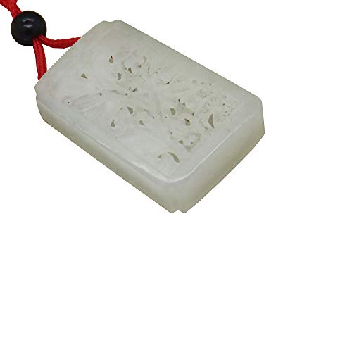 Perfume en bolsa decorativa de jade tallado chino miniatura 7