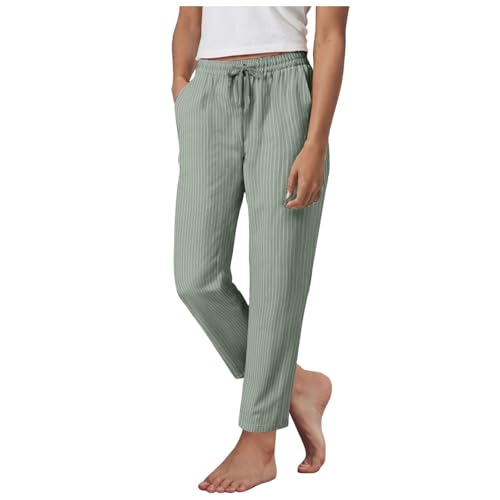 Womens Solid Color Summer Pants Cotton Linen Palazzo Yoga Trousers with Side Pocket Womens Straight Leg Jogger Trousers Summer Drawstring Pants Lightweight Comfy Trousers Green Womens Solid Color Summer Pants Cotton Linen Palazzo Yoga Trousers with Side Pocket Womens Straight Leg Jogger Trousers Summer Drawstring Pants Lightweight Comfy Trousers Green