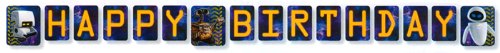 Hallmark Wall-E Birthday Banner