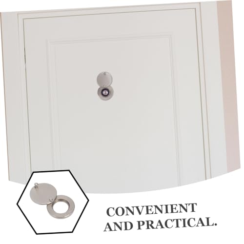 2 piezas de cubierta para mirilla de cobre para mayor seguridad en puertas con diseño elegante para hogares, hoteles y departamentos, fácil instalación y buena visibilidad miniatura 7