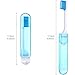 Patelai 4 Pieces Travel Toothbrush Set, Travel Size Toiletries, Soft Bristle Mini Foldable Tooth Brush with Case, Individually Wrapped Small Portable Toothbrush for Camping Home (Fresh Color)