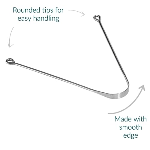 Image of OG Tongue Cleaner | Pack of Two | Tongue Scraper for Adults and kids | 100% Surgical Grade stainless steel | Cleans debris and gunk from tongue | Proudly made in India