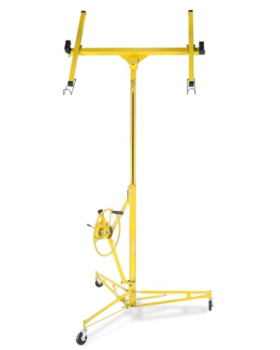 Drywall Lift Jack with Wheels 11FT Adjustable Steel