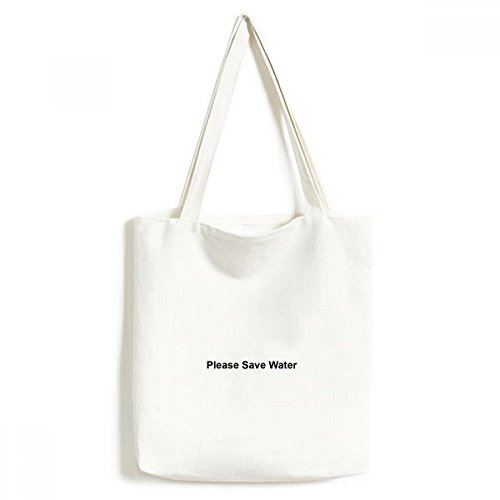 Fini les sacs jetables avec ce sac en toile lavable au symbole d'eau noire
