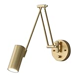 【Widely Used】Applique murale à bras articulé industriel vintage variateur adaptée à toutes les occasions d'éclairage intérieur, comme la chambre à coucher, la cuisine, la salle à manger, la galerie, la maison, le studio d'artiste, le bureau, le café, le club, le lecture, la salle d'artisanat, l'escalier, etc.