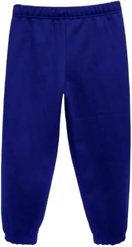 INSAFIANS Kids' Boys Girls Fleece Jogging Tracksuit Bottoms PE School Jogger Sports Unisex Activewear Gym Casual Wear (RBL 5-6) Royal Blue
