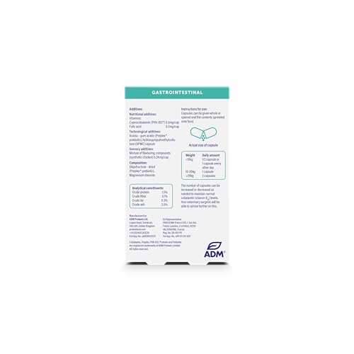 Protexin Veterinary Cobalaplex Capsules for Cats and Dogs, Vitamin B12 and Vitamin B9 Supplement for Gut Health, Chicken Flavour, 60 Capsules - Image 2