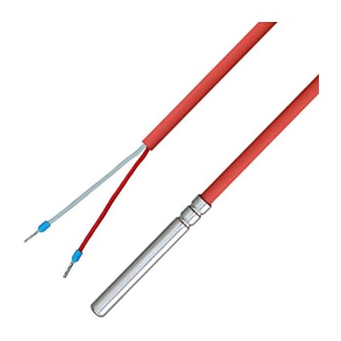 iOVEO 036HS01201 - PT100 - Temperatur probe, cable sensor, temperature sensor, solar sensor with silicone cable up to 200 °C, 1 meter Cover