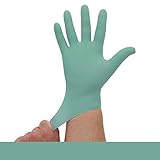 Nitrilhandschuhe OP Grün, Einmalhandschuhe, Einweghandschuhe, 100 Stück, Größe M