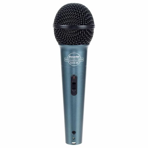 Image of Superlux Cardioid Dynamic Vocal Microphone (XLR) - High-SPL 130 dB, Durable Live-Performance Mic with Clip, Adapter & Carry Pouch - Singing, Podcasting & Broadcasting