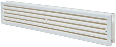 1pcs, White Door Vent Cover 450x92mm, Plastic Ventilation Grille, 17.7"x3.6" Vents for Interior Doors Two Sided - Image 5