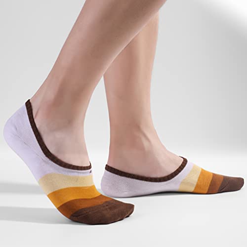 Image of HHX YONLEE Ankle Socks Striped patterned Casual Socks 8 /10 Pairs Gift Box