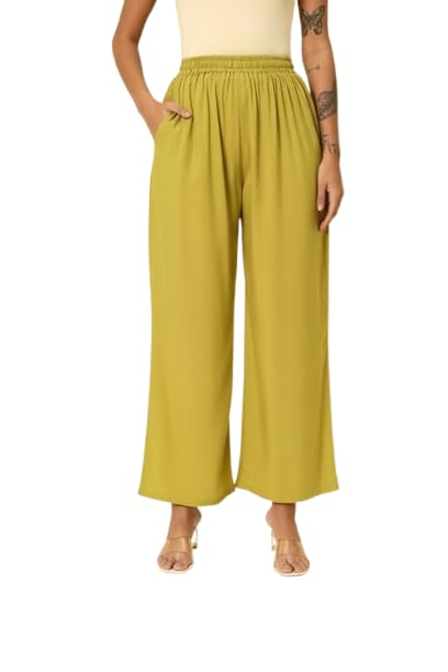 Image of Soft Colors Women Regular Fit Pocket Palazzo