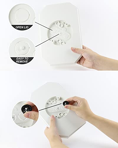 Siding Mounting Kit, White Outdoor Light Mounting Block With Built-In Box, Siding Mounting Plate For 1/2 Inch Lap Double And 4 Inch Siding #TOP2