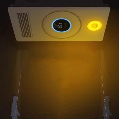 Ventilador integrado de techo para baño multifunción con extractor, iluminación y calefacción miniatura 3