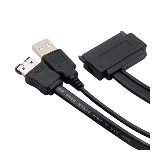 Cable adaptador SATA 22Pin a eSATA USB 50 cm para disco HDD miniatura 6