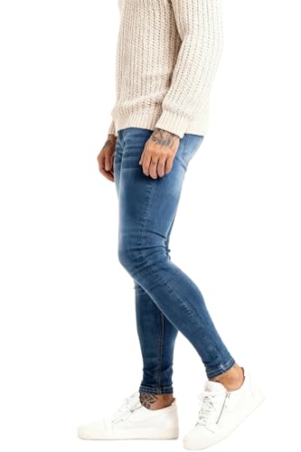 Image of GINGTTO Skinny Jeans Men Slim Fit Stretch Tapered Leg