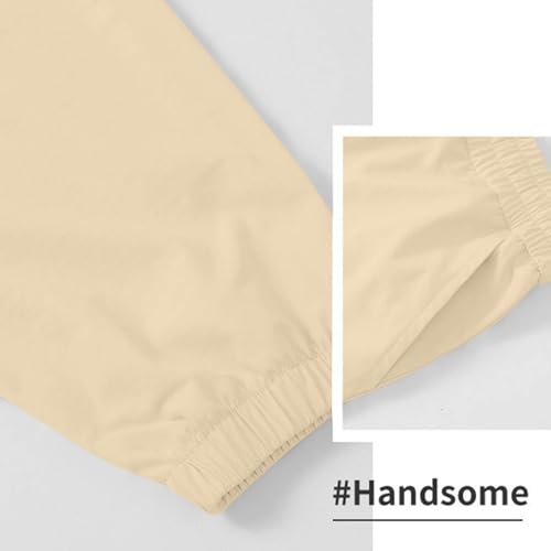 Cargo Pants for Men Casual Elastic Waist Drawstring Leggings Soft Trendy Breathable Lounge Solid Color Hiking Clothes4