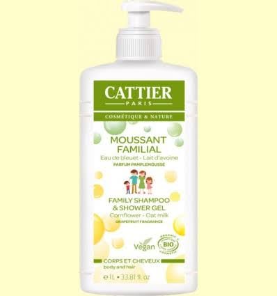 Cattier - Gel de Baño Espumoso Familiar (1L x2) - PACK 2
