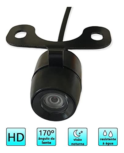 Câmera De Ré Universal Automotiva Borboleta Parachoque Com Visão Noturna Colorida Carro Caminhão Van