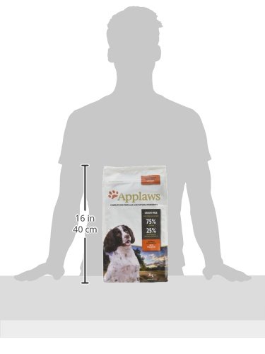 Applaws Natural Complete Dry Hundefutter für Erwachsene Kleine/Mittlere Rassen Huhn Geschmack 1 x 2kg Beutel