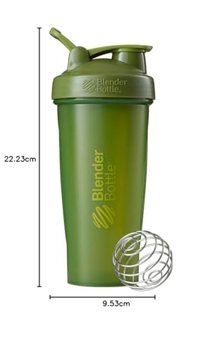 Image of BlenderBottle KKeiORA Classic Loop Top Shaker Bottle, Moss, 28-Ounce Loop Top