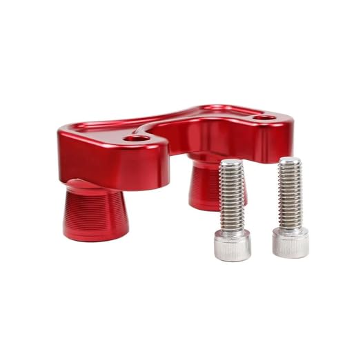Adaptateur rehausseur de guidon rouge en aluminium CNC pour rehausser le poste de pilotage FXLRS