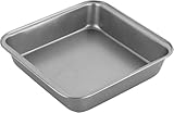 Chef Aid Moule à Gâteau Carré Antiadhésif 20cm en Acier au Carbone, Idéal pour Tous Types de Gâteaux, Parfait pour des Lasagnes ou des Hachis Parmentier Traditionnels