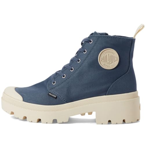 Image of Palladium Women's Pallabase Twill Canvas Combat Ankle Boots | Casual Boots