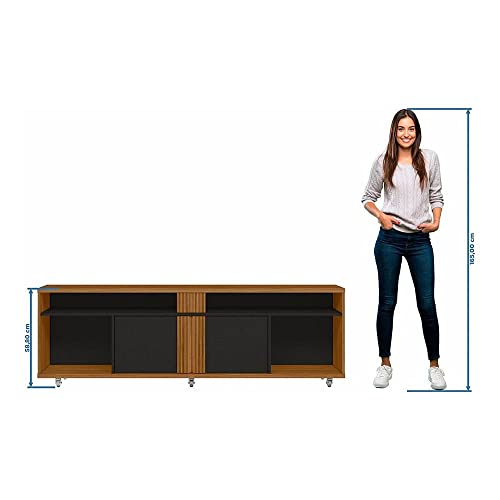 Rack para Tv até 70 Polegadas Nt 1290 Notável Móveis Freijo Trend/preto Tx