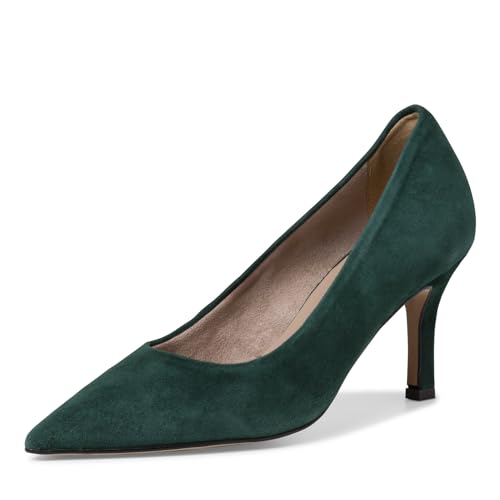 Tamaris Damen Pumps Leder Stilettoabsatz; Green/grün; 40 EU