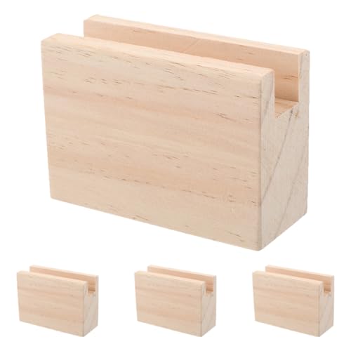 Housoutil 4pcs Wooden Bed Furniture Elevators for Sofa Desk Couch and Table for Use Enhancing Storage and Comfort