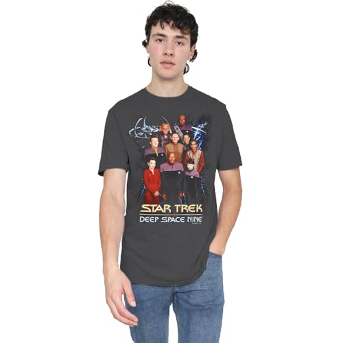 T-shirt Star Trek DS9 Crew vintage t-shirt mixte anthracite