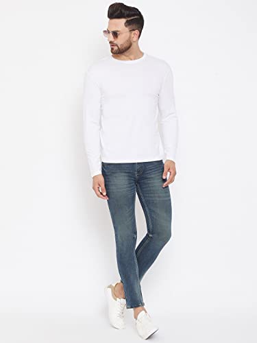 Image of London Crew Round Neck Full Sleeve Regular Fit Casual Cotton Plain Solid Tshirt for Men Full-Solid-23