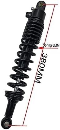 Amortiguador Trasero Motocicleta 340-440mm Nitrógeno | Aleación Aluminio Titanio/Negro