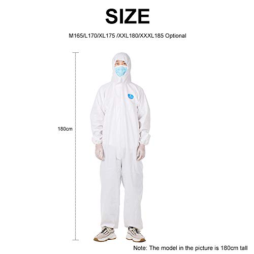 Mainstayae Coverall Disposable epidemic l Isolation Suit Prevent Invasion of for Staff Protective Clothing Dust-proof Coveralls static