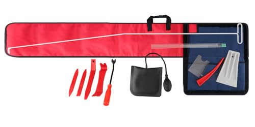 Emphira 55 inch Long Reach Tools Kit, with J-Hook,Air Wedge Pump,Non-Marring Wedge,Trim Removal Tool and Carry Bag -13 Pack