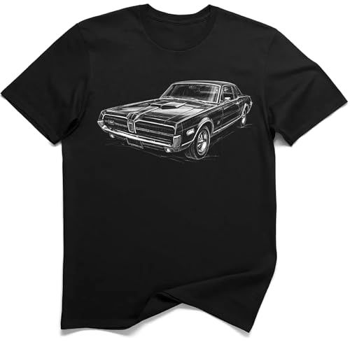 XR-7 GT-E 1968 7.0L Camiseta Muscle Clasico (M, Negro)