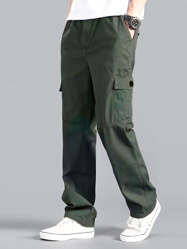 Image of Lymio Cargo for Men || Cotton Cargo Pant || Drawstring Waist Pant (Also Available in Plus Sizes) (117-120)